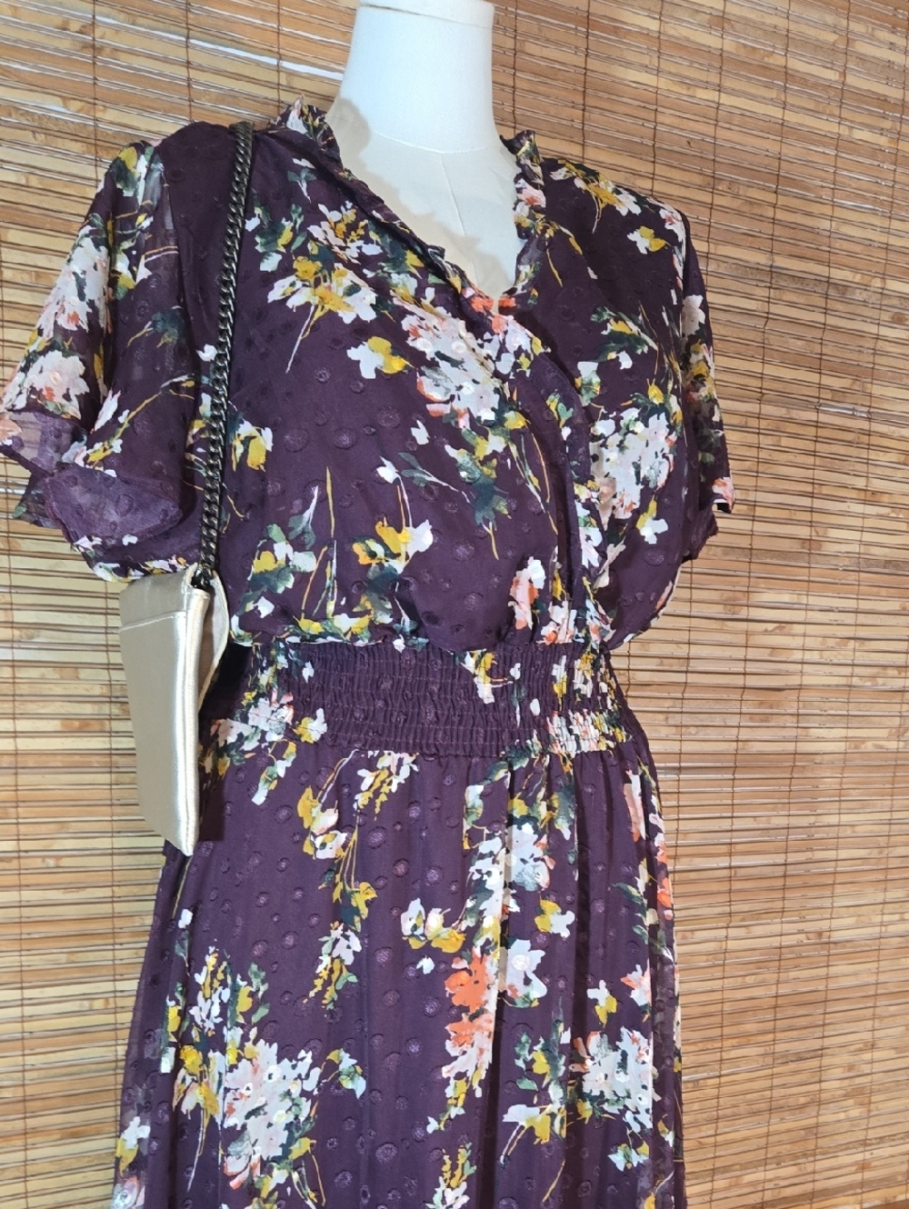 Luxe Lane Bryant Floral High-Low Maxi Dress